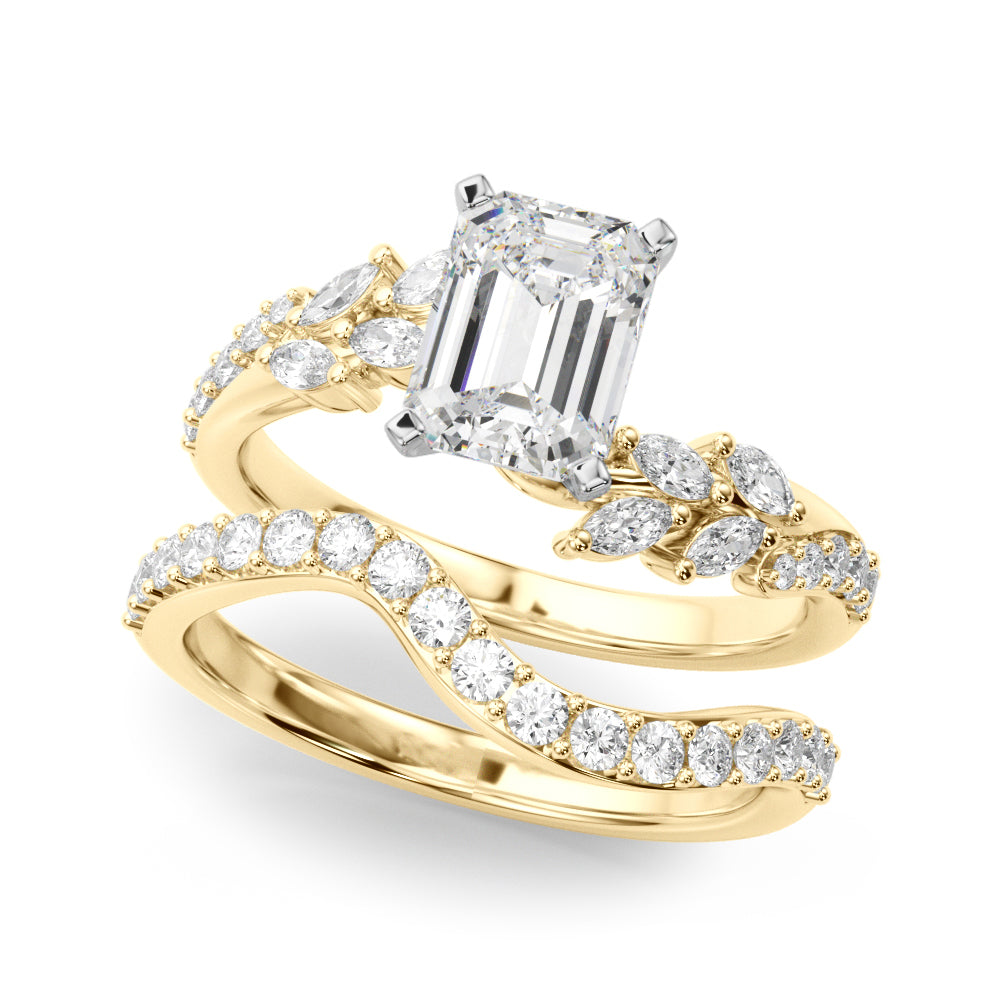 Round Bypass Lab Grown Diamond Engagement Ring - VS1 D/E/F | 14K & 18K Gold | 18K Rose Gold | Round Lab Diamond | Picasso Gold & Diamond Chicago