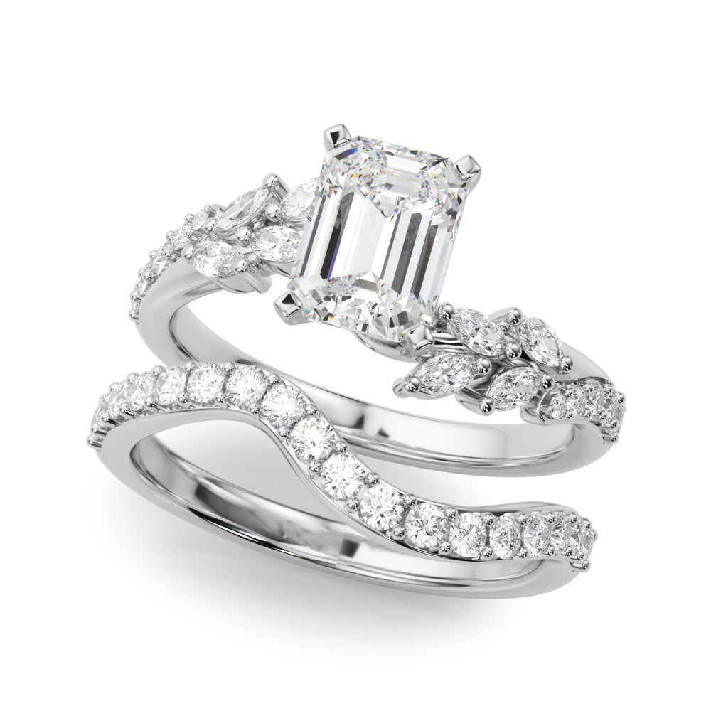 Round Bypass Lab Grown Diamond Engagement Ring - VS1 D/E/F | 14K & 18K Gold | 18K Rose Gold | Round Lab Diamond | Picasso Gold & Diamond Chicago