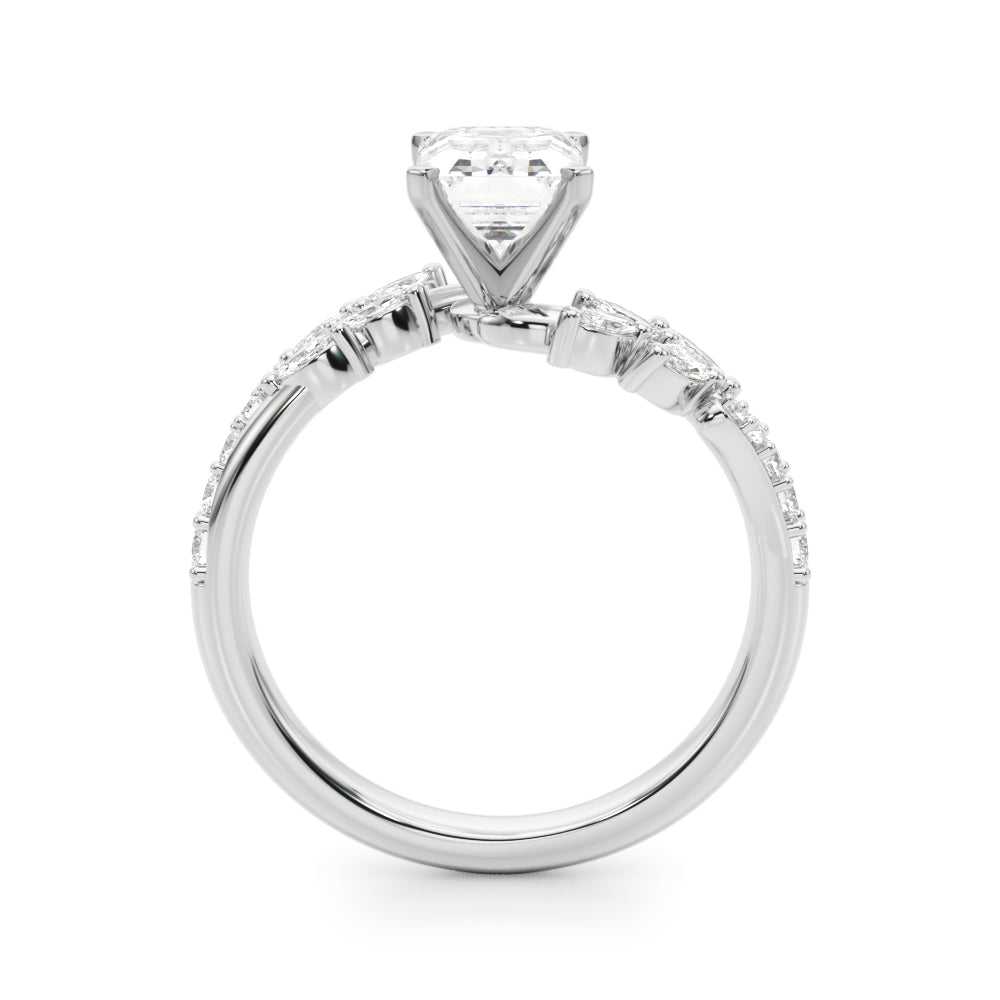 Round Bypass Lab Grown Diamond Engagement Ring - VS1 D/E/F | 14K & 18K Gold | Lab Grown Diamond Engagement Ring | Picasso Gold & Diamond | Chicago