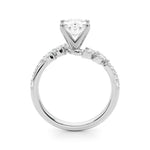 Round Bypass Lab Grown Diamond Engagement Ring - VS1 D/E/F | 14K & 18K Gold | 18K White Gold | Round Lab Diamond | Picasso Gold & Diamond Chicago