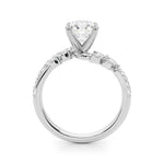 Round Bypass Lab Grown Diamond Engagement Ring - VS1 D/E/F | 14K & 18K Gold | 14K Rose Gold | Round Lab Diamond | Picasso Gold & Diamond Chicago