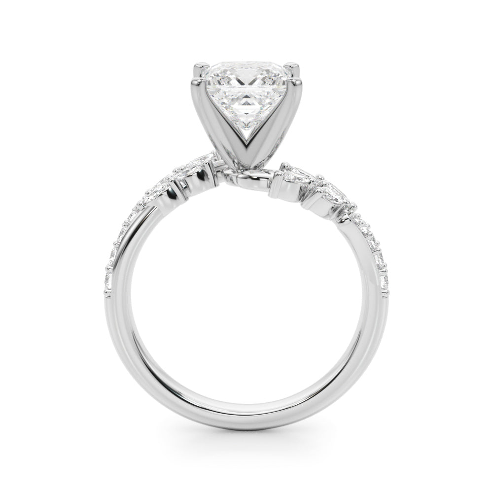 Round Bypass Lab Grown Diamond Engagement Ring - VS1 D/E/F | 14K & 18K Gold | Lab Grown Diamond Engagement Ring | Picasso Gold & Diamond | Chicago