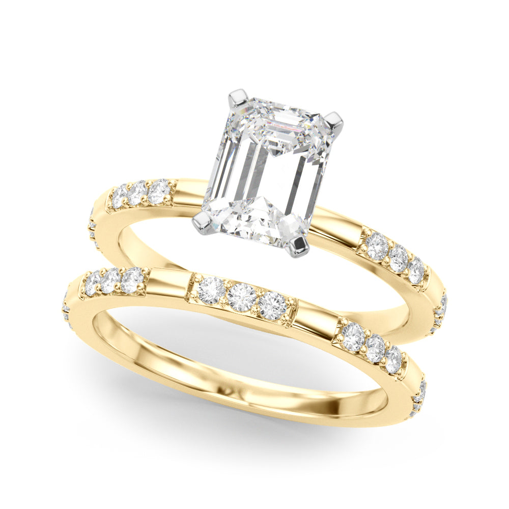 Round Single Row Lab Grown Diamond Engagement Ring - VS1 D/E/F | 14K & 18K Gold | 18K Rose Gold | Round Lab Diamond | Picasso Gold & Diamond Chicago