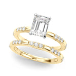 Round Single Row Lab Grown Diamond Engagement Ring - VS1 D/E/F | 14K & 18K Gold | 18K Rose Gold | Round Lab Diamond | Picasso Gold & Diamond Chicago