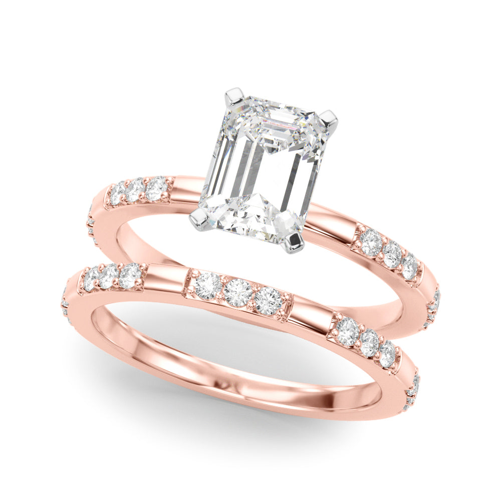 Round Single Row Lab Grown Diamond Engagement Ring - VS1 D/E/F | 14K & 18K Gold | 18K Rose Gold | Round Lab Diamond | Picasso Gold & Diamond Chicago
