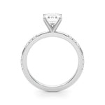 Round Single Row Lab Grown Diamond Engagement Ring - VS1 D/E/F | 14K & 18K Gold | Lab Grown Diamond Engagement Ring | Picasso Gold & Diamond | Chicago