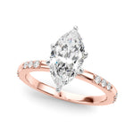 Round Single Row Lab Grown Diamond Engagement Ring - VS1 D/E/F | 14K & 18K Gold | Lab Grown Diamond Engagement Ring | Picasso Gold & Diamond | Chicago