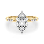 Round Single Row Lab Grown Diamond Engagement Ring - VS1 D/E/F | 14K & 18K Gold | Lab Grown Diamond Engagement Ring | Picasso Gold & Diamond | Chicago