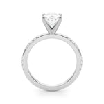 Round Single Row Lab Grown Diamond Engagement Ring - VS1 D/E/F | 14K & 18K Gold | 18K White Gold | Round Lab Diamond | Picasso Gold & Diamond Chicago