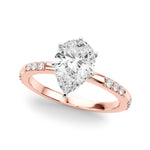 Round Single Row Lab Grown Diamond Engagement Ring - VS1 D/E/F | 14K & 18K Gold | Lab Grown Diamond Engagement Ring | Picasso Gold & Diamond | Chicago