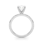 Round Single Row Lab Grown Diamond Engagement Ring - VS1 D/E/F | 14K & 18K Gold | 14K Rose Gold | Round Lab Diamond | Picasso Gold & Diamond Chicago