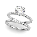 Round Single Row Lab Grown Diamond Engagement Ring - VS1 D/E/F | 14K & 18K Gold | Platinum | Round Lab Diamond | Picasso Gold & Diamond Chicago