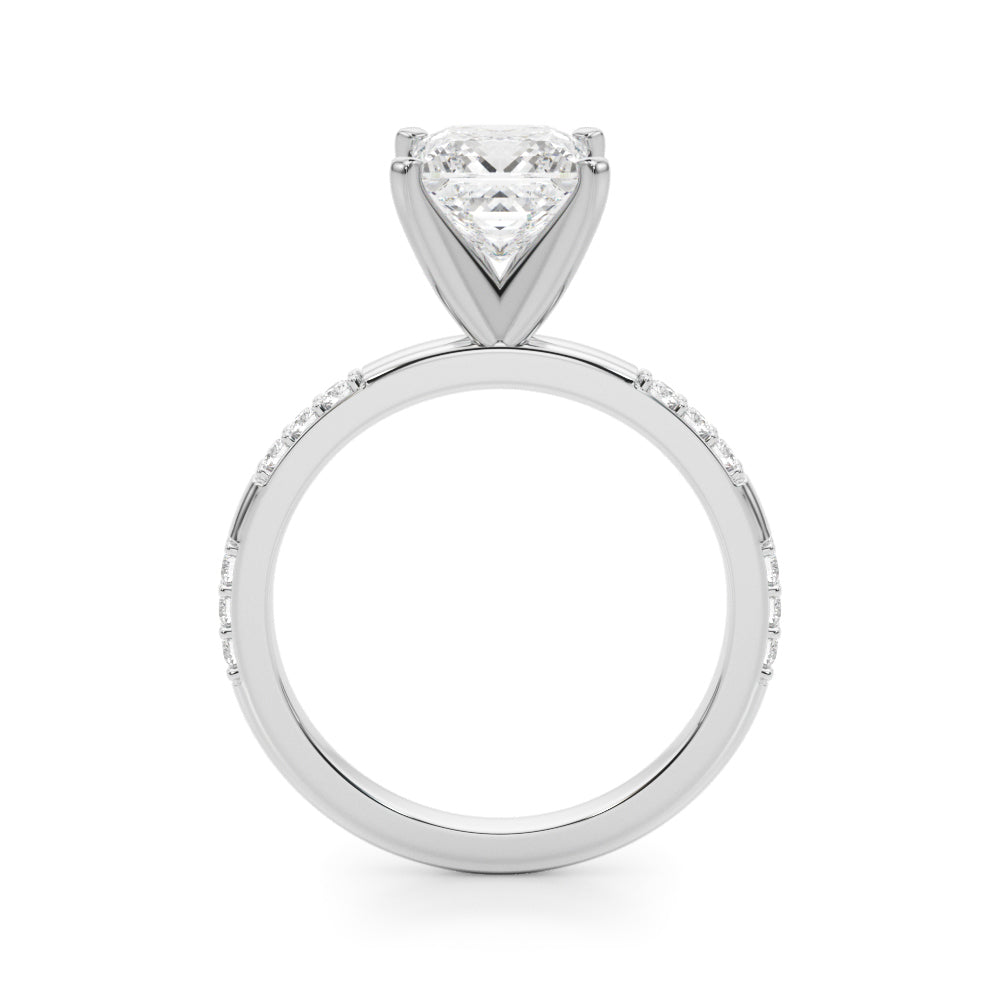 Round Single Row Lab Grown Diamond Engagement Ring - VS1 D/E/F | 14K & 18K Gold | Lab Grown Diamond Engagement Ring | Picasso Gold & Diamond | Chicago