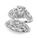 Round Nature Inspired Lab Grown Diamond Engagement Ring - VS1 D/E/F | 14K & 18K Gold | 18K Rose Gold | Round Lab Diamond | Picasso Gold & Diamond Chicago