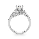 Round Nature Inspired Lab Grown Diamond Engagement Ring - VS1 D/E/F | 14K & 18K Gold | 18K Rose Gold | Round Lab Diamond | Picasso Gold & Diamond Chicago