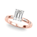 Round Single Row Lab Grown Diamond Engagement Ring - VS1 D/E/F | 14K & 18K Gold | 18K White Gold | Round Lab Diamond | Picasso Gold & Diamond Chicago