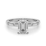 Round Single Row Lab Grown Diamond Engagement Ring - VS1 D/E/F | 14K & 18K Gold | 18K Yellow Gold | Round Lab Diamond | Picasso Gold & Diamond Chicago