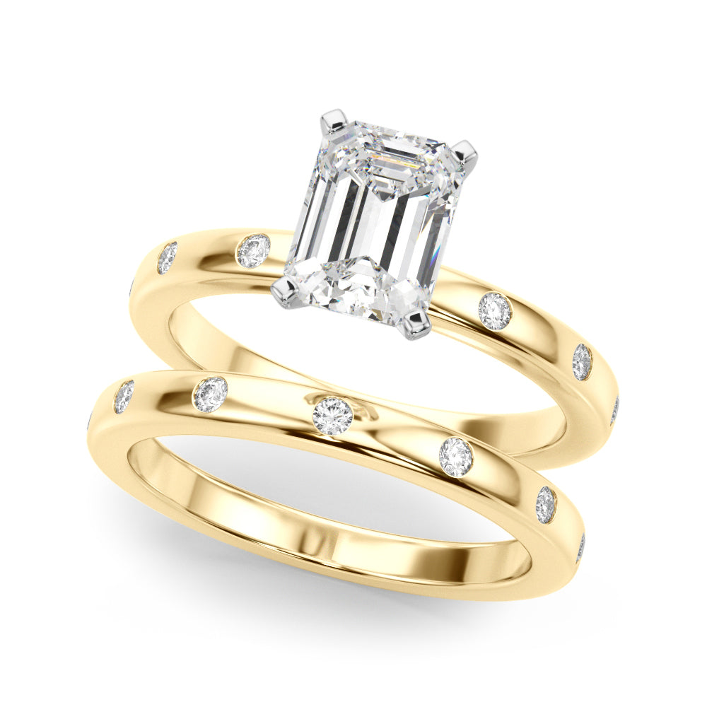 Round Single Row Lab Grown Diamond Engagement Ring - VS1 D/E/F | 14K & 18K Gold | 18K Rose Gold | Round Lab Diamond | Picasso Gold & Diamond Chicago