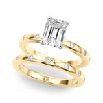 Round Single Row Lab Grown Diamond Engagement Ring - VS1 D/E/F | 14K & 18K Gold | 18K Rose Gold | Round Lab Diamond | Picasso Gold & Diamond Chicago