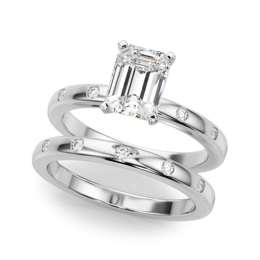 Round Single Row Lab Grown Diamond Engagement Ring - VS1 D/E/F | 14K & 18K Gold | 18K Rose Gold | Round Lab Diamond | Picasso Gold & Diamond Chicago