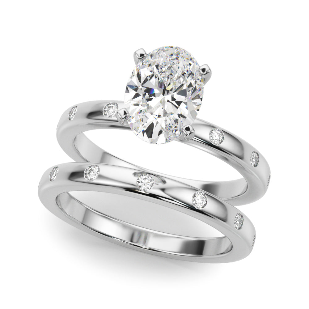 Round Single Row Lab Grown Diamond Engagement Ring - VS1 D/E/F | 14K & 18K Gold | 14K Yellow Gold | Round Lab Diamond | Picasso Gold & Diamond Chicago