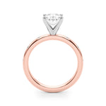 Round Single Row Lab Grown Diamond Engagement Ring - VS1 D/E/F | 14K & 18K Gold | 18K White Gold | Round Lab Diamond | Picasso Gold & Diamond Chicago