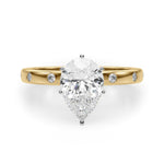 Round Single Row Lab Grown Diamond Engagement Ring - VS1 D/E/F | 14K & 18K Gold | Lab Grown Diamond Engagement Ring | Picasso Gold & Diamond | Chicago