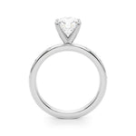 Round Single Row Lab Grown Diamond Engagement Ring - VS1 D/E/F | 14K & 18K Gold | 14K Rose Gold | Round Lab Diamond | Picasso Gold & Diamond Chicago