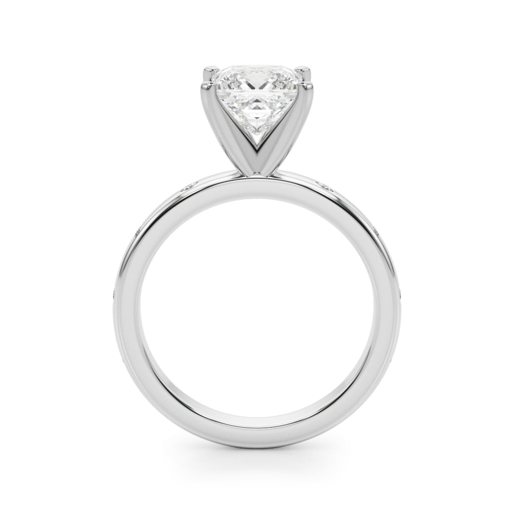 Round Single Row Lab Grown Diamond Engagement Ring - VS1 D/E/F | 14K & 18K Gold | Lab Grown Diamond Engagement Ring | Picasso Gold & Diamond | Chicago