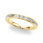 1/2 ct tw Lab Grown Diamond Channel-Set Wedding Band in 14K Yellow Gold