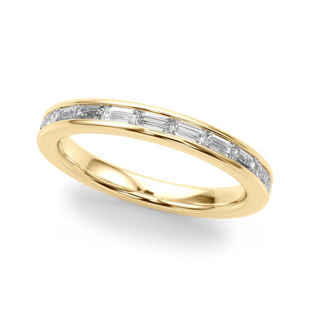 1/2 ct tw Lab Grown Diamond Channel-Set Wedding Band in 14K Yellow Gold