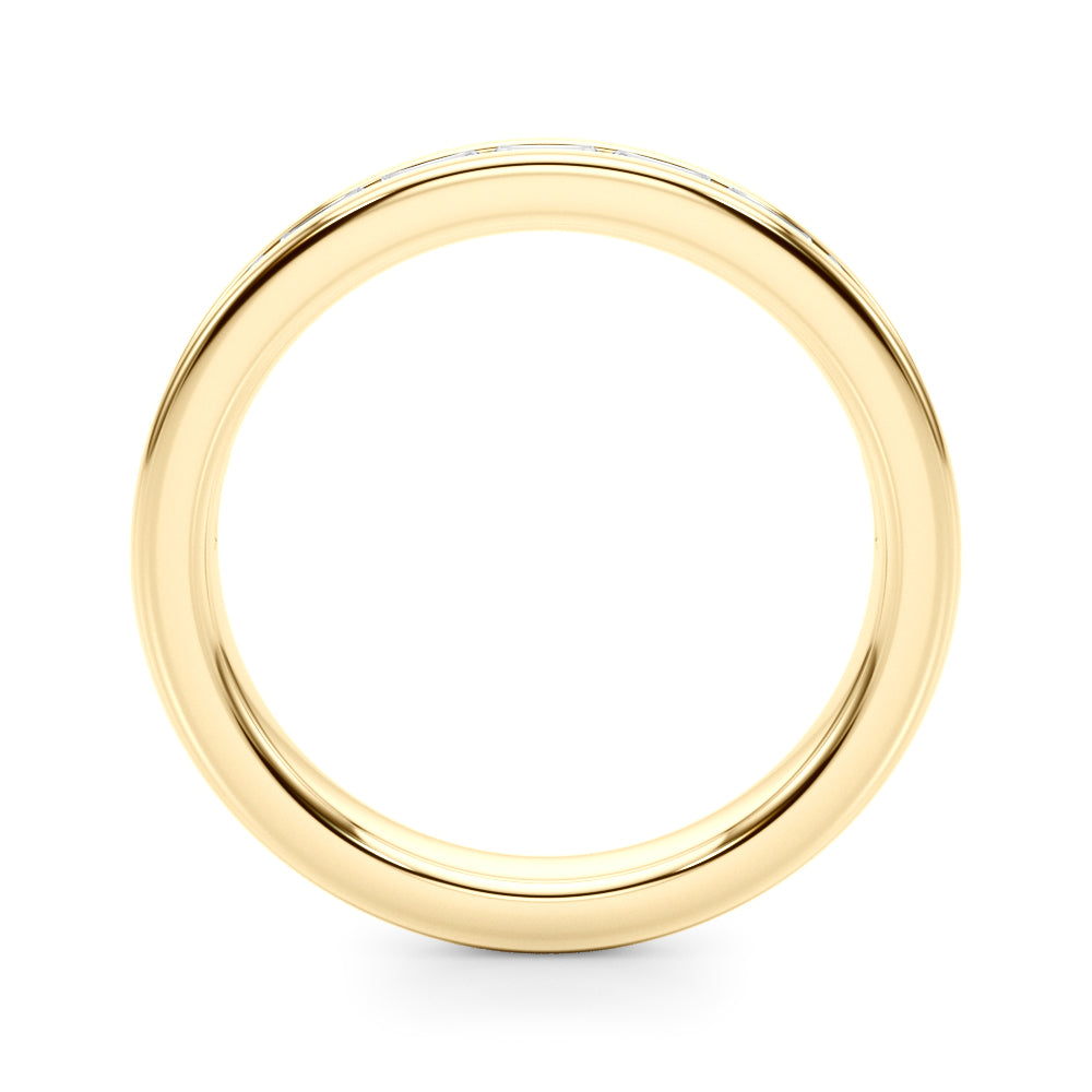 1/2 ct tw Lab Grown Diamond Channel-Set Wedding Band in 14K Yellow Gold