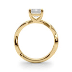 Round Twisted Shank Lab Grown Diamond Engagement Ring - VS1 D/E/F | 14K & 18K Gold | Platinum | Round Lab Diamond | Picasso Gold & Diamond Chicago