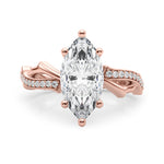 Round Twisted Shank Lab Grown Diamond Engagement Ring - VS1 D/E/F | 14K & 18K Gold | Lab Grown Diamond Engagement Ring | Picasso Gold & Diamond | Chicago