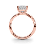 Round Twisted Shank Lab Grown Diamond Engagement Ring - VS1 D/E/F | 14K & 18K Gold | 18K White Gold | Round Lab Diamond | Picasso Gold & Diamond Chicago