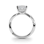 Round Twisted Shank Lab Grown Diamond Engagement Ring - VS1 D/E/F | 14K & 18K Gold | 18K White Gold | Round Lab Diamond | Picasso Gold & Diamond Chicago