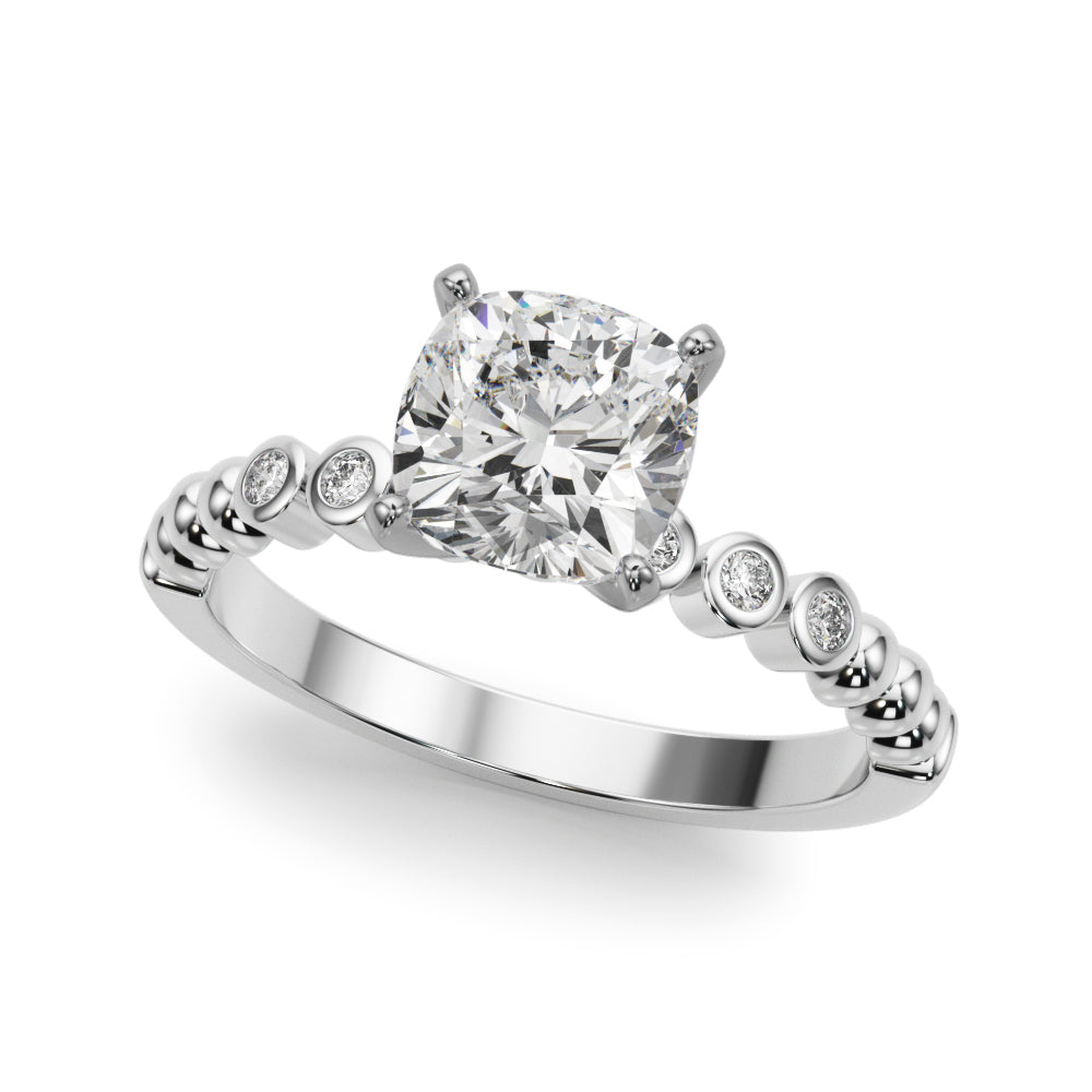 Round Single Row Lab Grown Diamond Engagement Ring - VS1 D/E/F | 14K & 18K Gold | Lab Grown Diamond Engagement Ring | Picasso Gold & Diamond | Chicago