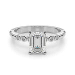 Round Single Row Lab Grown Diamond Engagement Ring - VS1 D/E/F | 14K & 18K Gold | 18K Rose Gold | Round Lab Diamond | Picasso Gold & Diamond Chicago