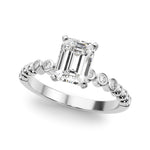 Round Single Row Lab Grown Diamond Engagement Ring - VS1 D/E/F | 14K & 18K Gold | 18K Rose Gold | Round Lab Diamond | Picasso Gold & Diamond Chicago