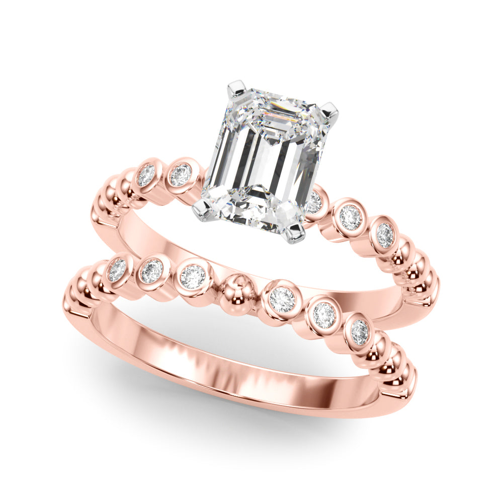 Round Single Row Lab Grown Diamond Engagement Ring - VS1 D/E/F | 14K & 18K Gold | Platinum | Round Lab Diamond | Picasso Gold & Diamond Chicago