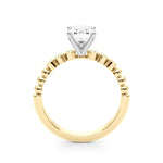 Round Single Row Lab Grown Diamond Engagement Ring - VS1 D/E/F | 14K & 18K Gold | Lab Grown Diamond Engagement Ring | Picasso Gold & Diamond | Chicago