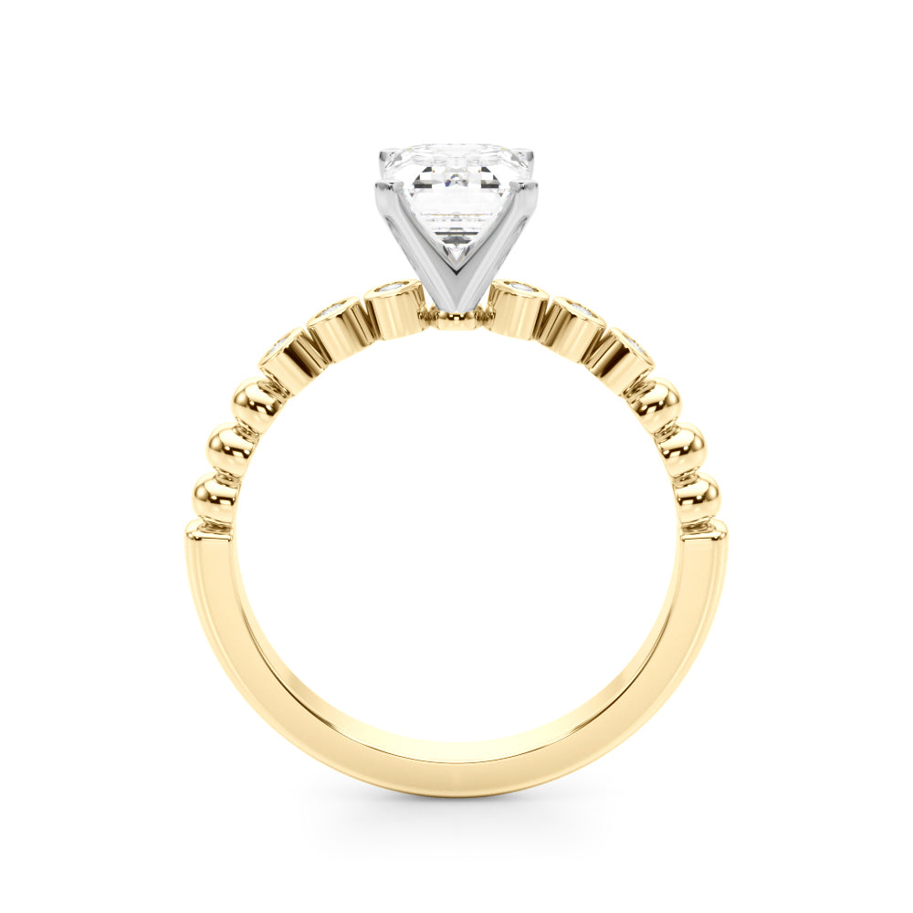 Round Single Row Lab Grown Diamond Engagement Ring - VS1 D/E/F | 14K & 18K Gold | Lab Grown Diamond Engagement Ring | Picasso Gold & Diamond | Chicago