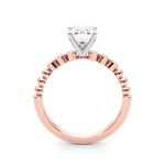Round Single Row Lab Grown Diamond Engagement Ring - VS1 D/E/F | 14K & 18K Gold | Lab Grown Diamond Engagement Ring | Picasso Gold & Diamond | Chicago