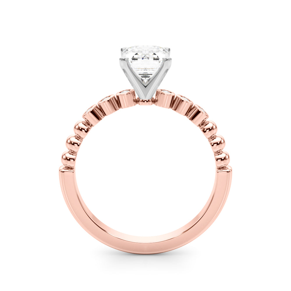 Round Single Row Lab Grown Diamond Engagement Ring - VS1 D/E/F | 14K & 18K Gold | Lab Grown Diamond Engagement Ring | Picasso Gold & Diamond | Chicago