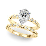 Round Single Row Lab Grown Diamond Engagement Ring - VS1 D/E/F | 14K & 18K Gold | 14K Yellow Gold | Round Lab Diamond | Picasso Gold & Diamond Chicago