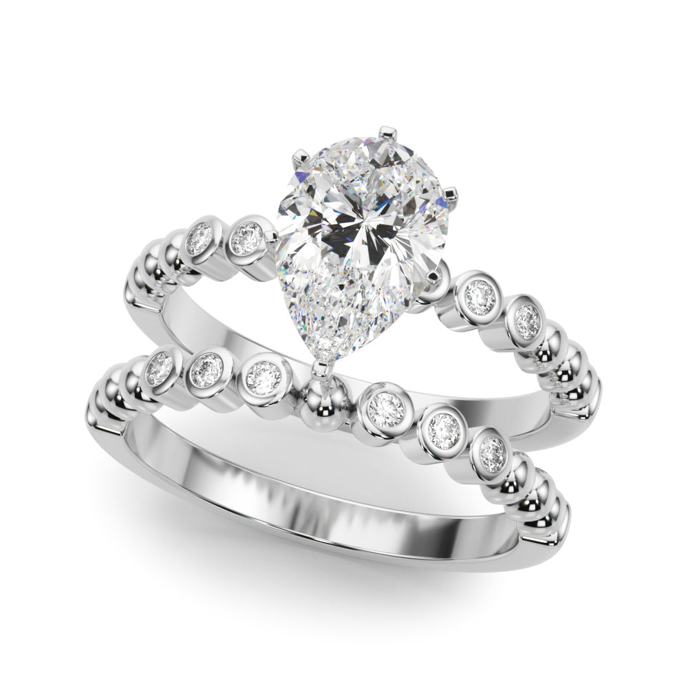Round Single Row Lab Grown Diamond Engagement Ring - VS1 D/E/F | 14K & 18K Gold | 18K White Gold | Round Lab Diamond | Picasso Gold & Diamond Chicago