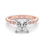 Round Single Row Lab Grown Diamond Engagement Ring - VS1 D/E/F | 14K & 18K Gold | 14K White Gold | Round Lab Diamond | Picasso Gold & Diamond Chicago