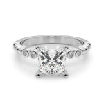 Round Single Row Lab Grown Diamond Engagement Ring - VS1 D/E/F | 14K & 18K Gold | 14K Rose Gold | Round Lab Diamond | Picasso Gold & Diamond Chicago
