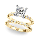 Round Single Row Lab Grown Diamond Engagement Ring - VS1 D/E/F | 14K & 18K Gold | 18K Yellow Gold | Round Lab Diamond | Picasso Gold & Diamond Chicago