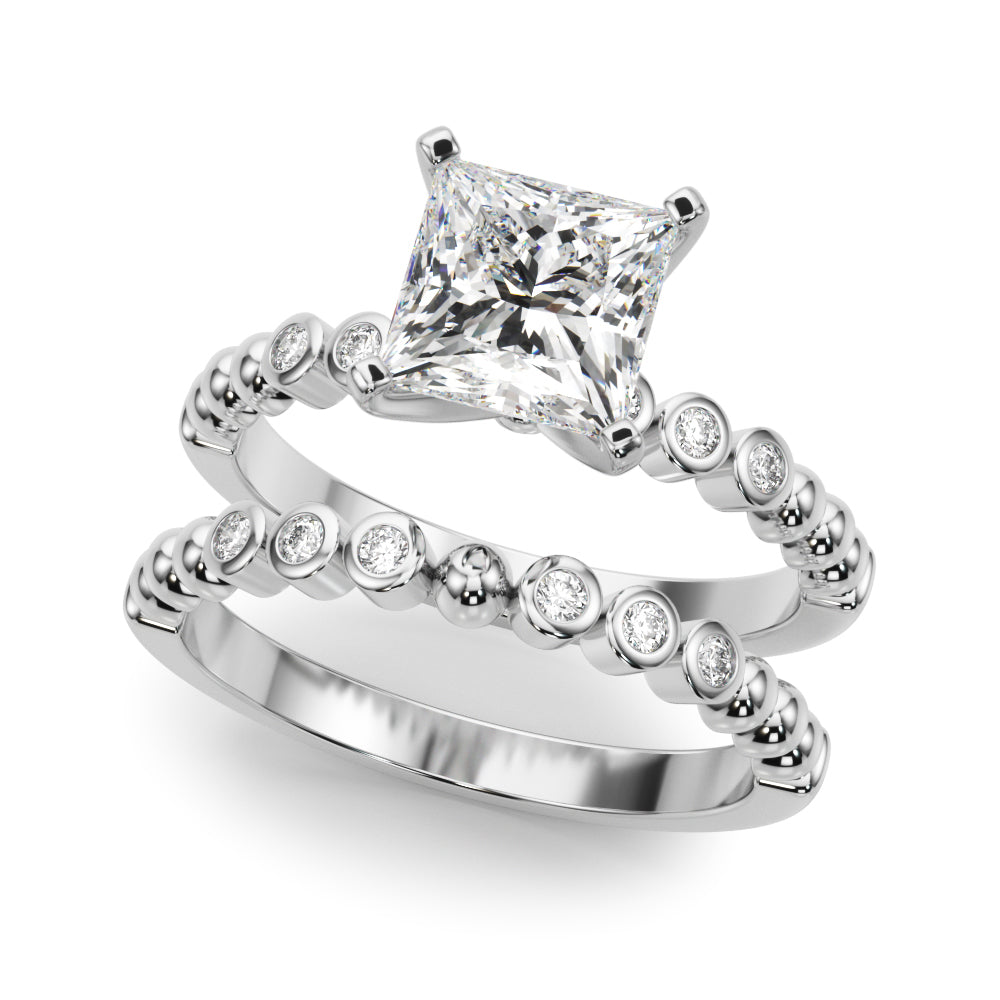 Round Single Row Lab Grown Diamond Engagement Ring - VS1 D/E/F | 14K & 18K Gold | Platinum | Round Lab Diamond | Picasso Gold & Diamond Chicago